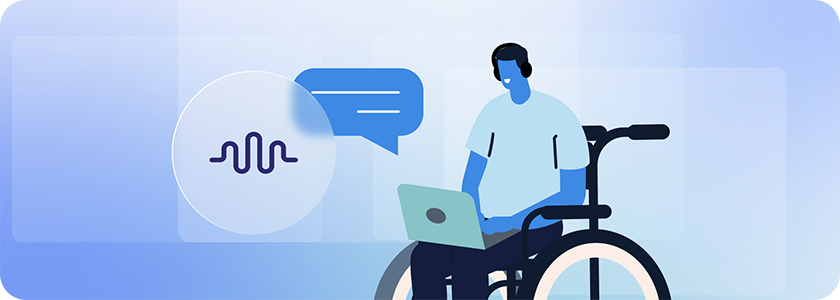 person disability using screen reader