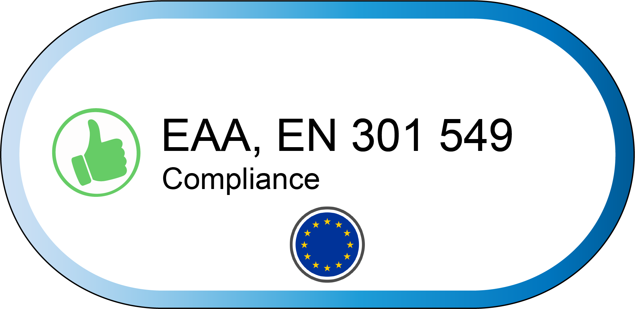 eaa, en 301 549 compliance icon