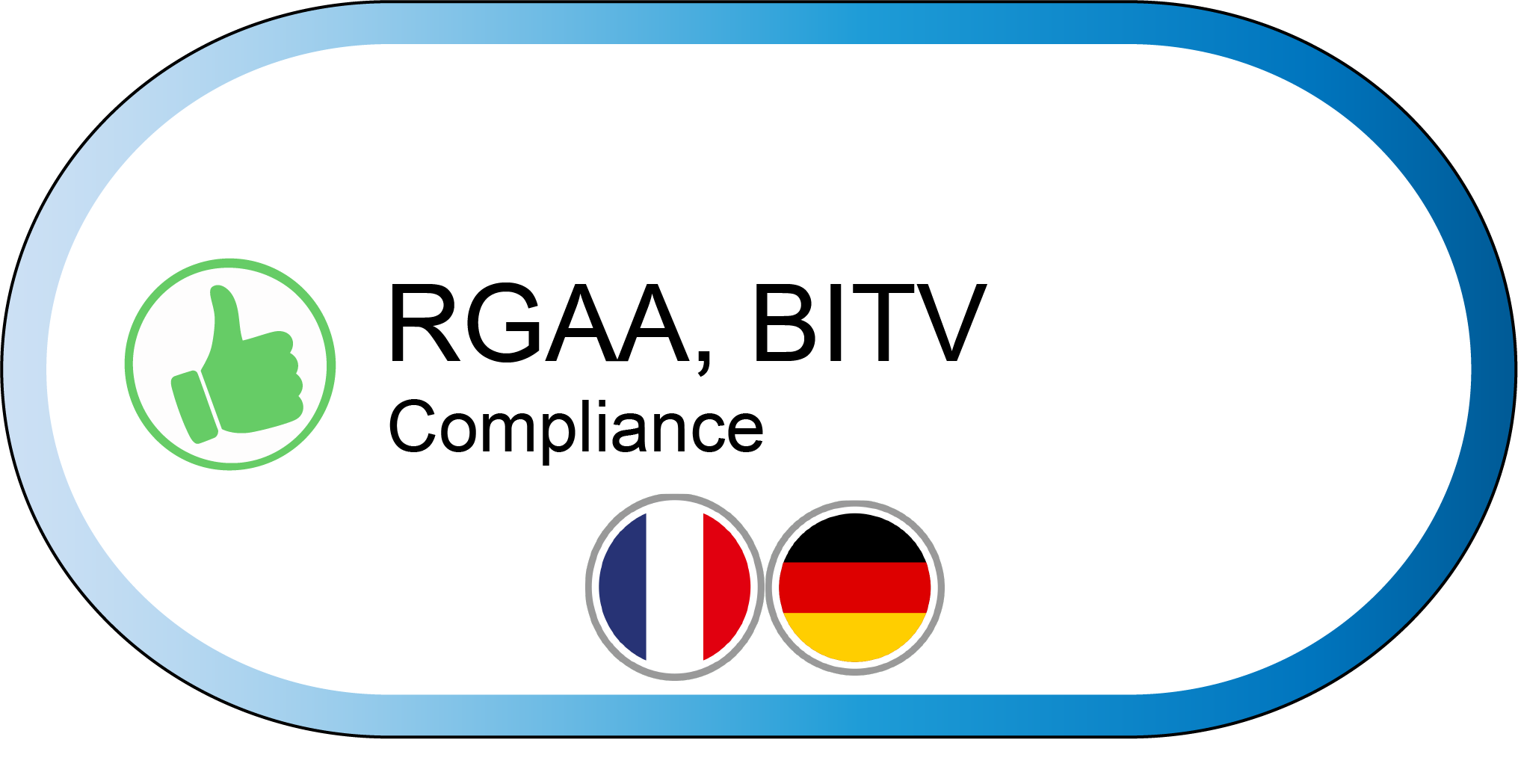 rgaa and bitv compliance icon